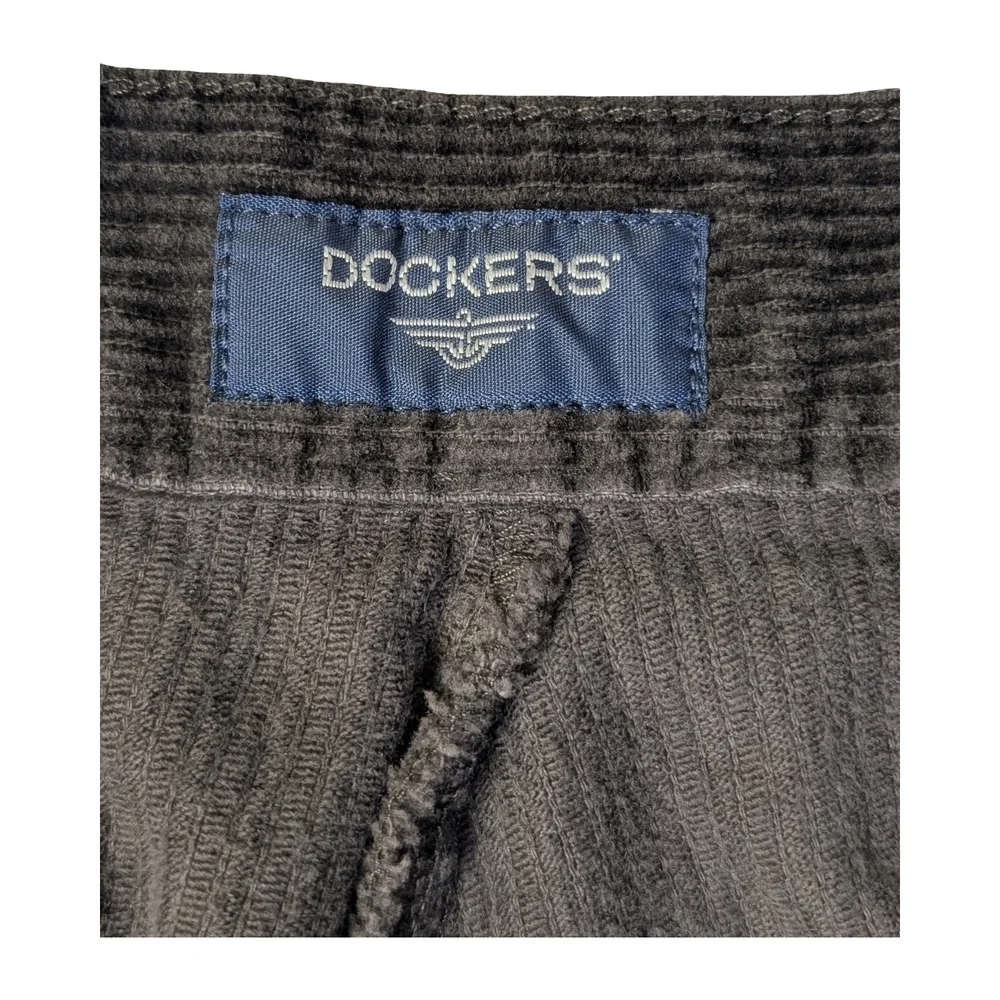 Vintage Y2K Dockers Brown Corduroy Pants | 34 x 28.5 | Straight Leg - Picture 5 of 7